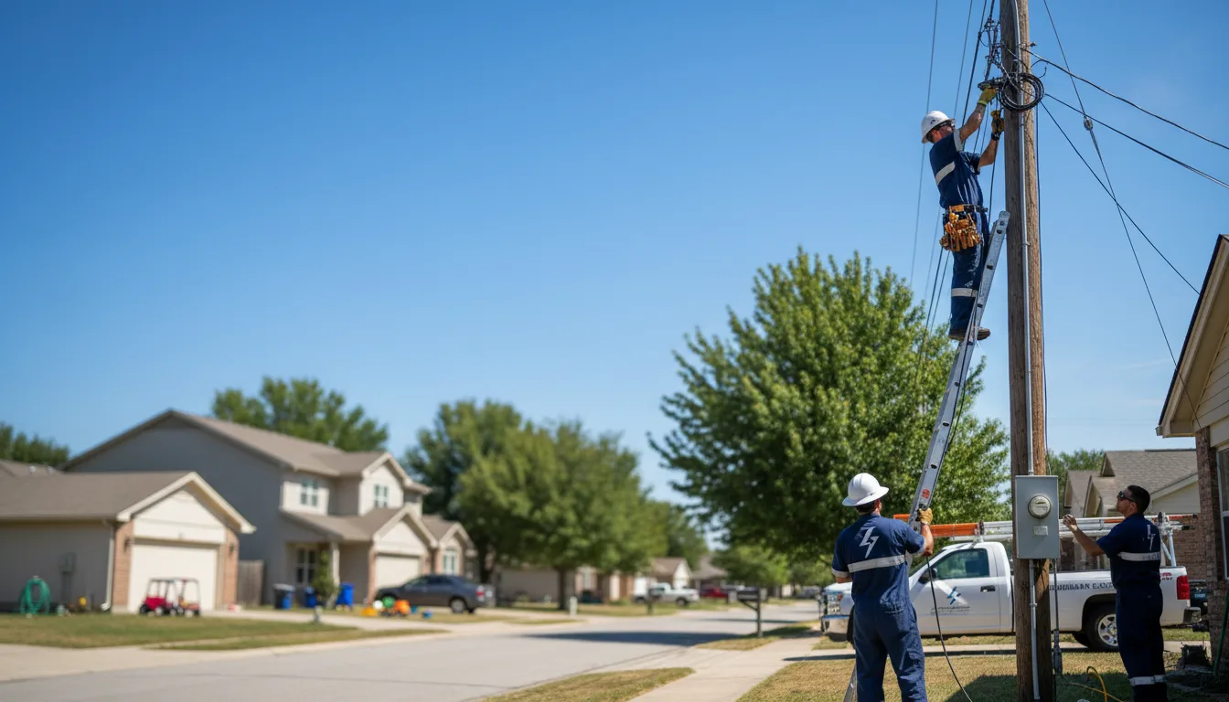 Residential electrician providing installation services in Newtown, IN